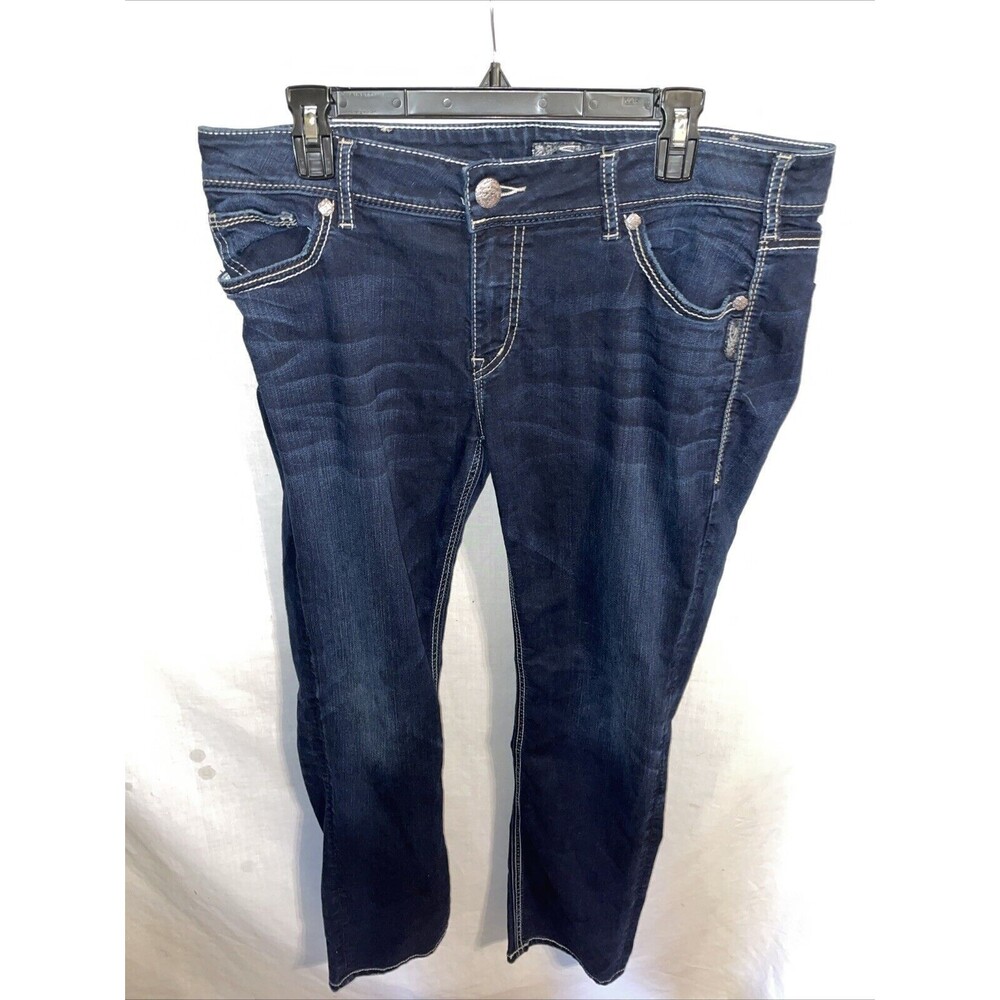 Silver Jeans Co. Suki Men’s Mid Slim Jeans Sz 36x31 Dark Blue Streetwear School